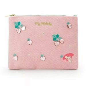 My Melody Flat Pouch Sanrio Kawaii Cute 2018 Strawberry Purse Bag